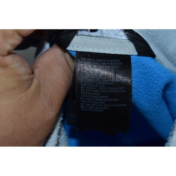 The North Face Classic Men's Sweatshirt Size L Blue Pullover Half Zip Fleece - Picture 9 of 12